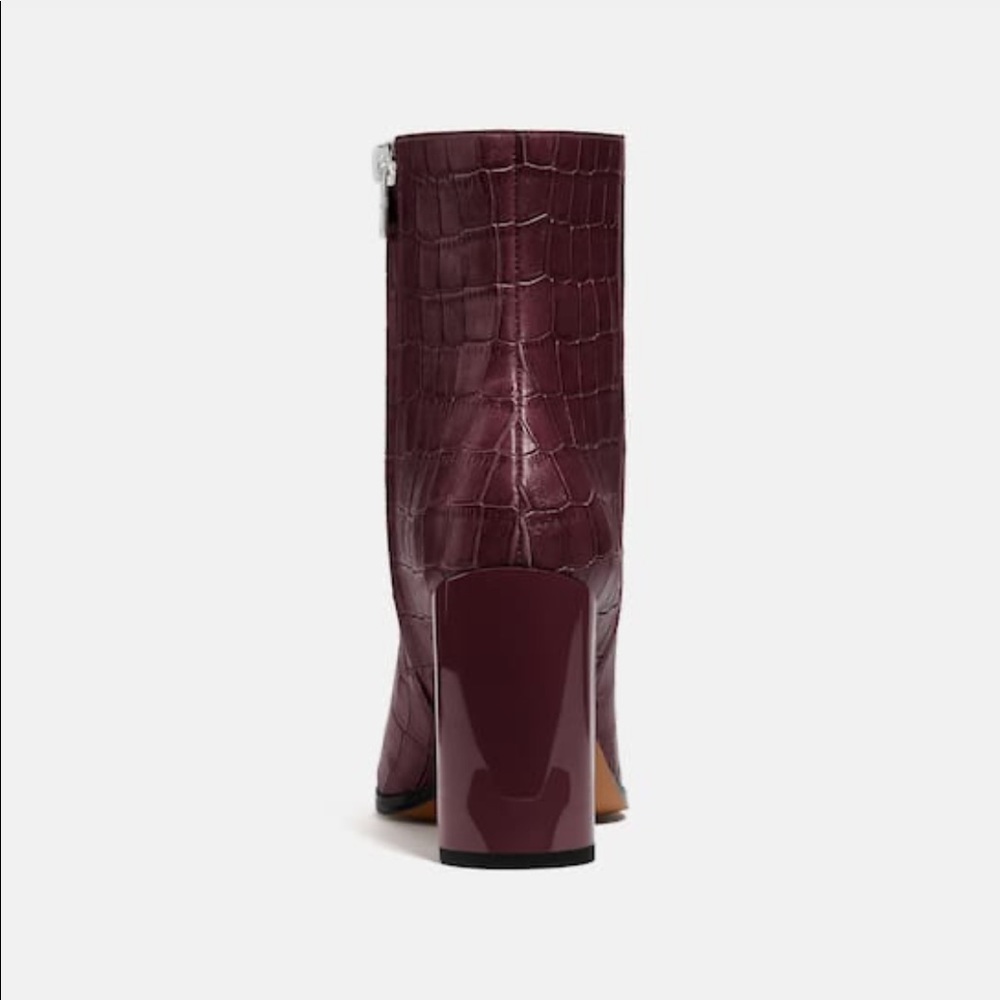 Coach Brielle Bootie in Dark Cranberry - Picture 4 of 8